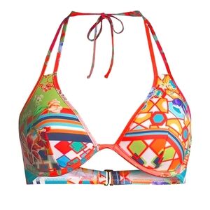 NWT Johnny Was Kaya Printed Underwire Bikini Top Size Xsmall